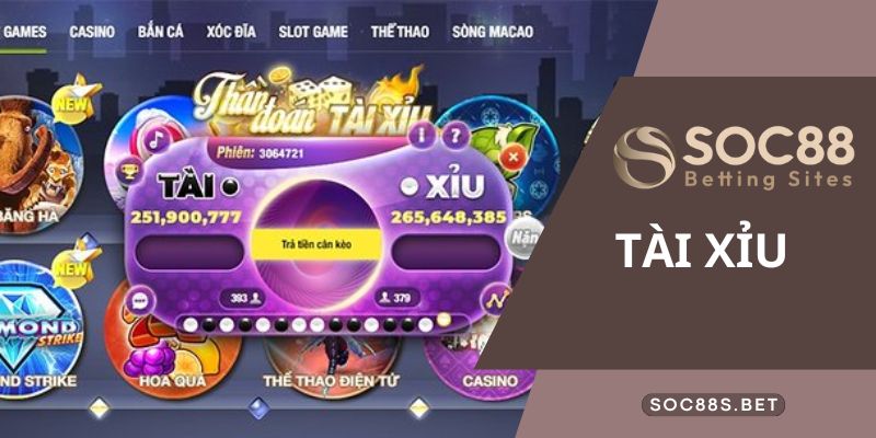 Thông Tin Mới Nhất Về tài xỉu Thương Hiệu SOC88 Khám Phá Tài Xỉu Là Gì